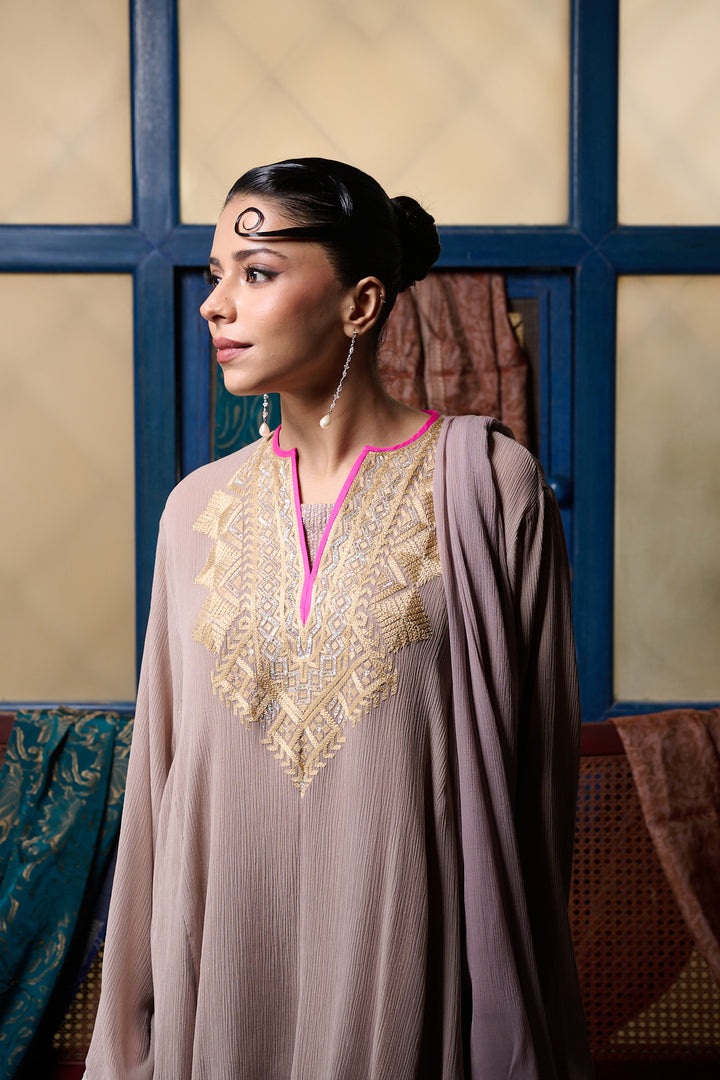 Maheen Khan - Pink Stone - CHIFFON - 3 Piece