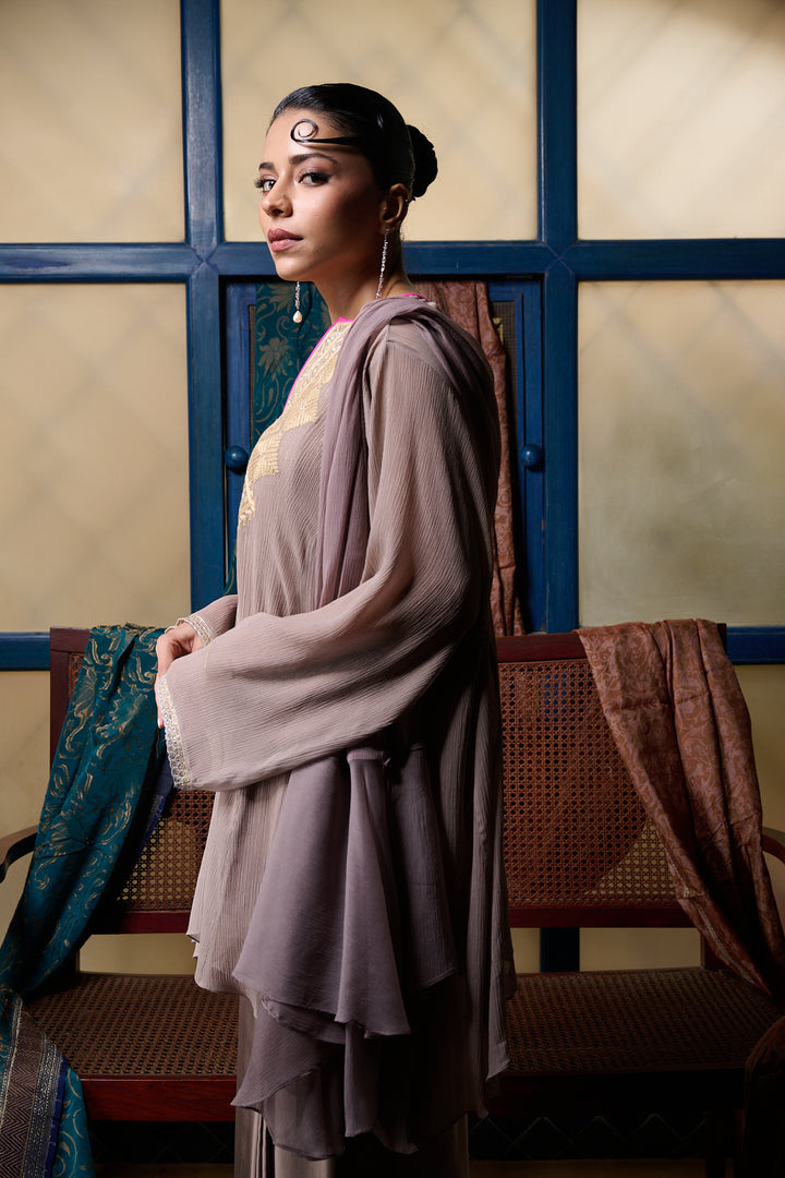 Maheen Khan - Pink Stone - CHIFFON - 3 Piece