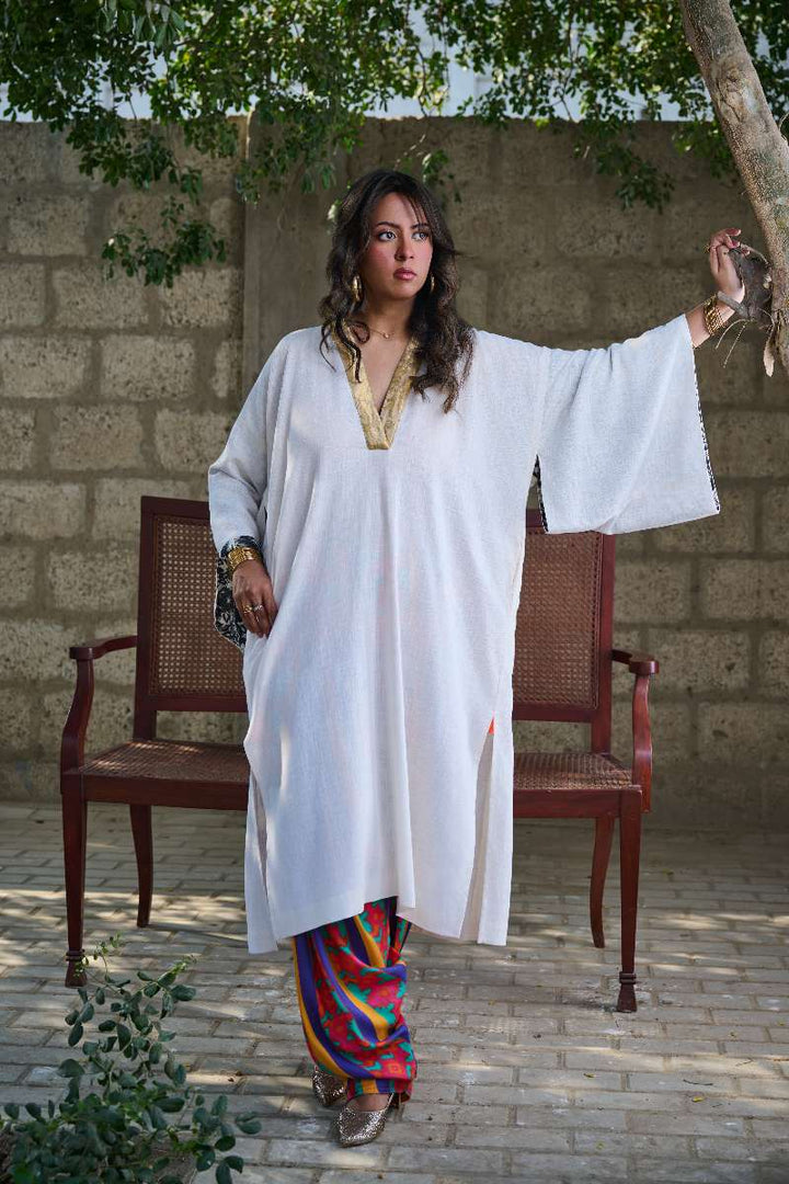 Gulabo - Cotton Silkrung Mahal Shalwar For Women - Multi - 1 Piece - Studio by TCS