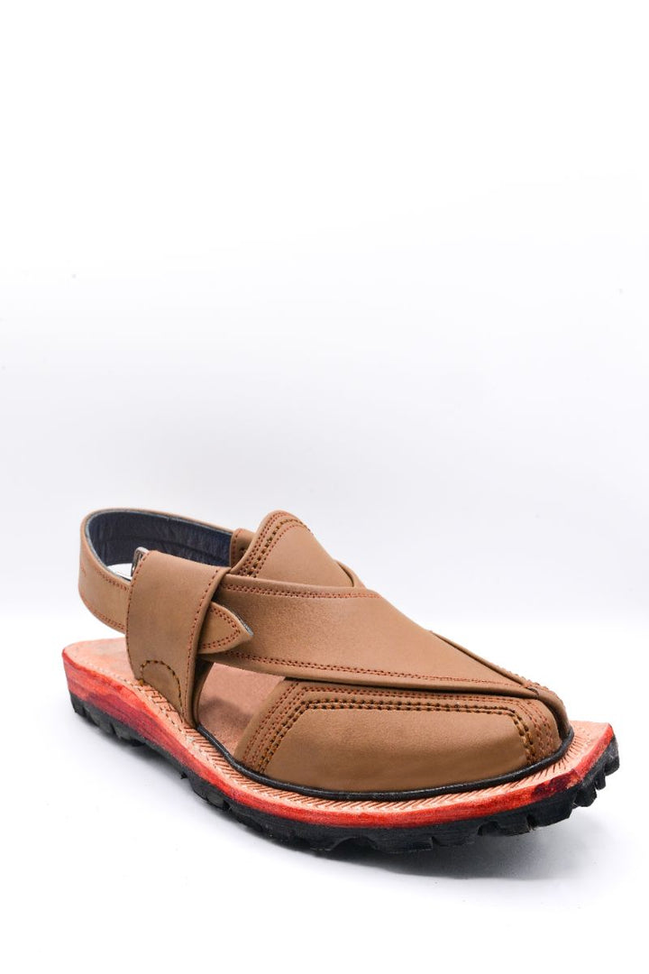 Alifyay - Nyrosi Brown Leather Peshawari Sandal