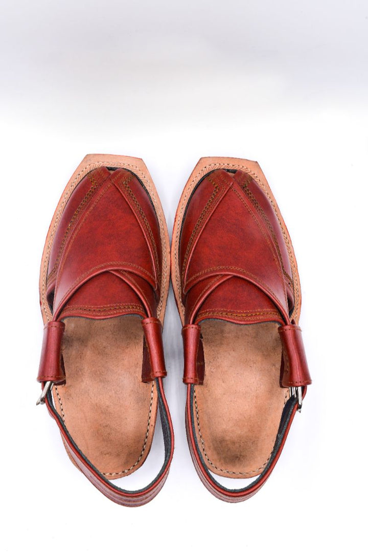 Alifyay - Nyrosi  Burnt Sienna Leather Peshawari Sandal