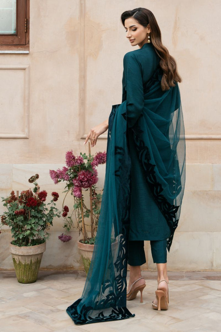 Natasha Kamal - AVALON - teal - Silk & Net - 3 Piece