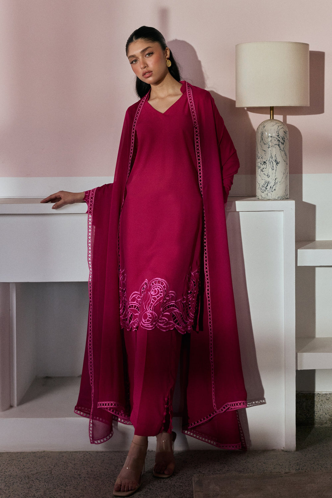 Natasha Kamal - Mulberry - Pink - 3 Piece