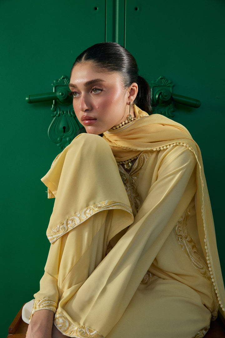 Natasha Kamal - Oran - Yellow - 3 Piece