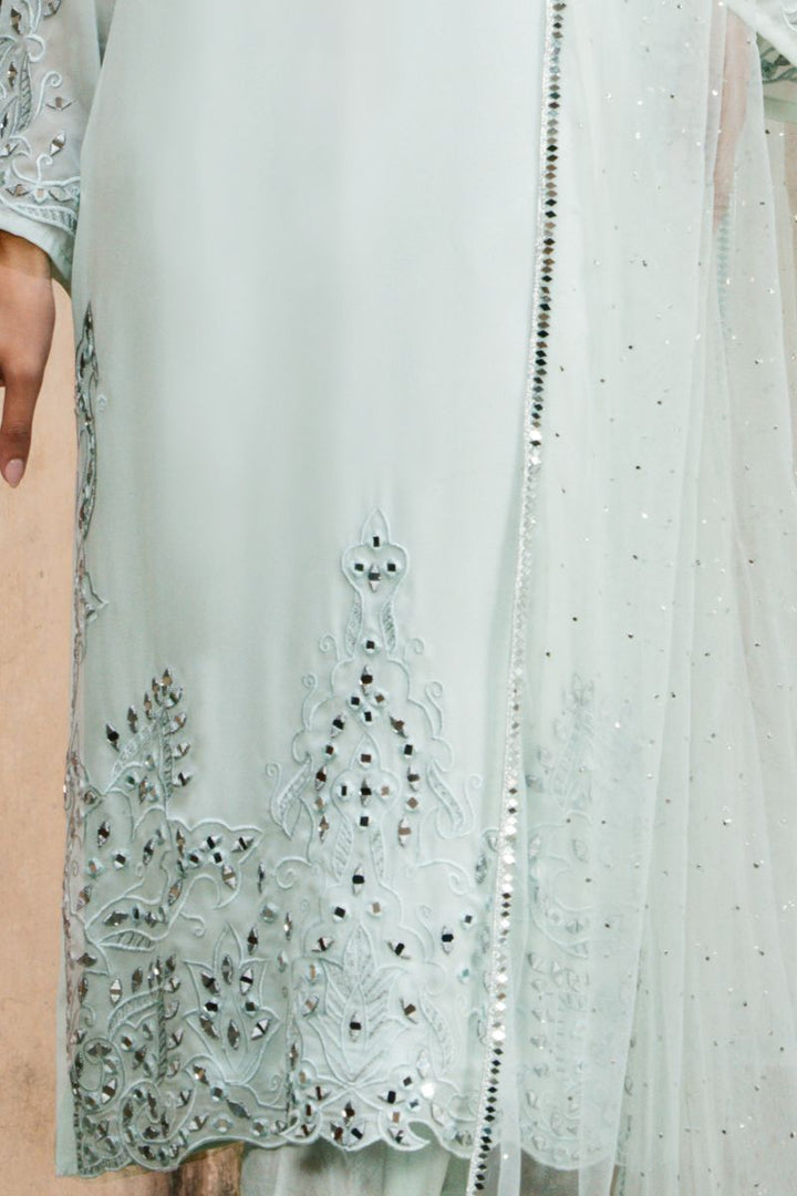 Natasha Kamal - VERNA - light green - Georgette Chiffon, Silk & Net - 3 Piece