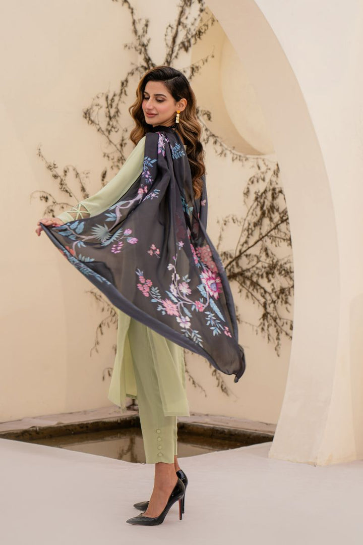 Natasha kamal -  Issey - Light Green - Georgette - 3 Piece