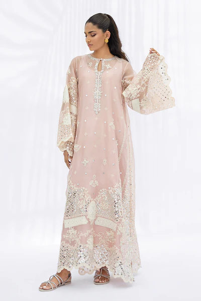 Sania Maskatiya - Navi Organza & Crepe Suit For Women - Blush Pink - 2 Piece