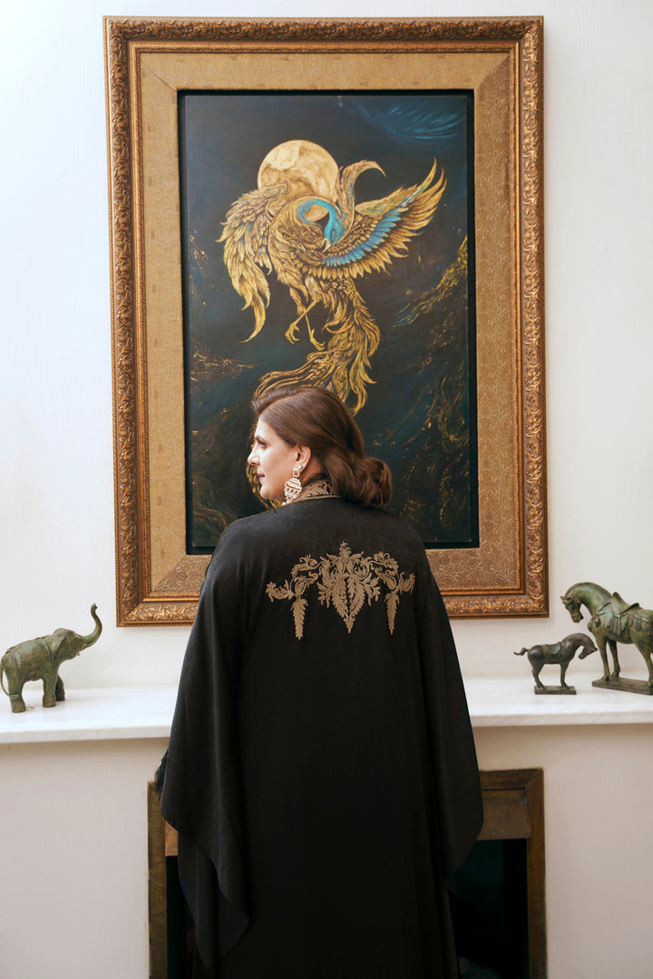 Nilofer Shahid - Aasia Touleen Silk - Black - 2 Piece
