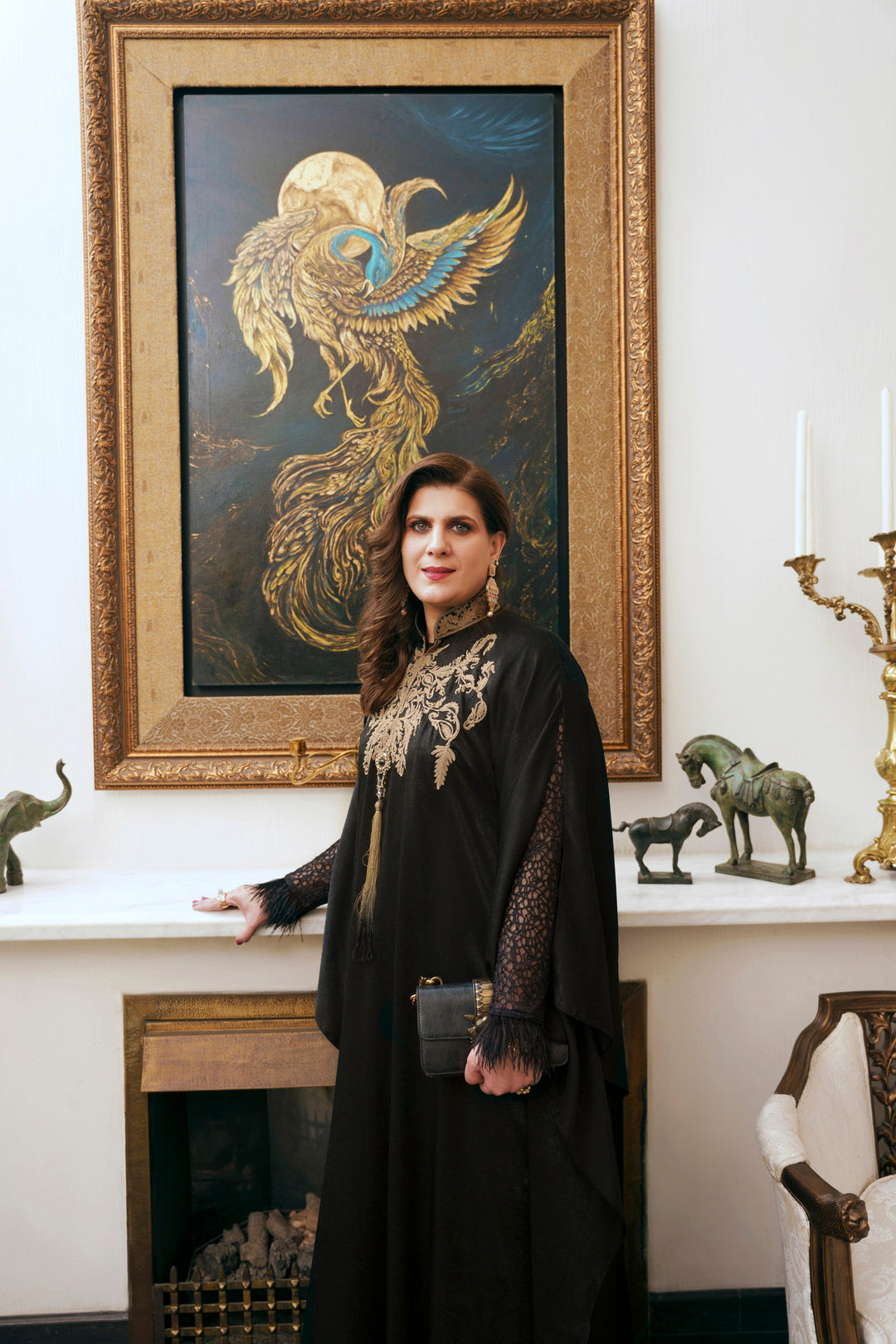 Nilofer Shahid - Aasia Touleen Silk - Black - 2 Piece