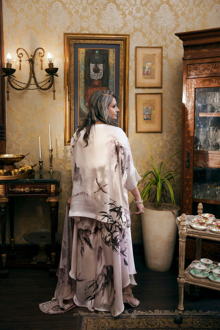 Nilofer Shahid - Amna Silk - Pearl - 2 Piece