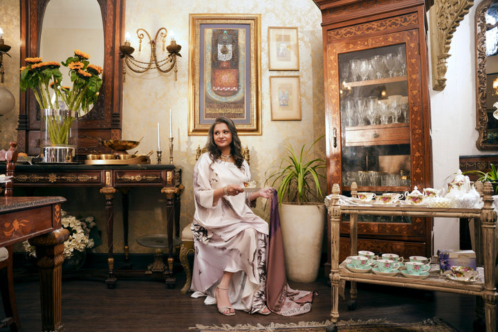 Nilofer Shahid - Amna Silk - Pearl - 2 Piece