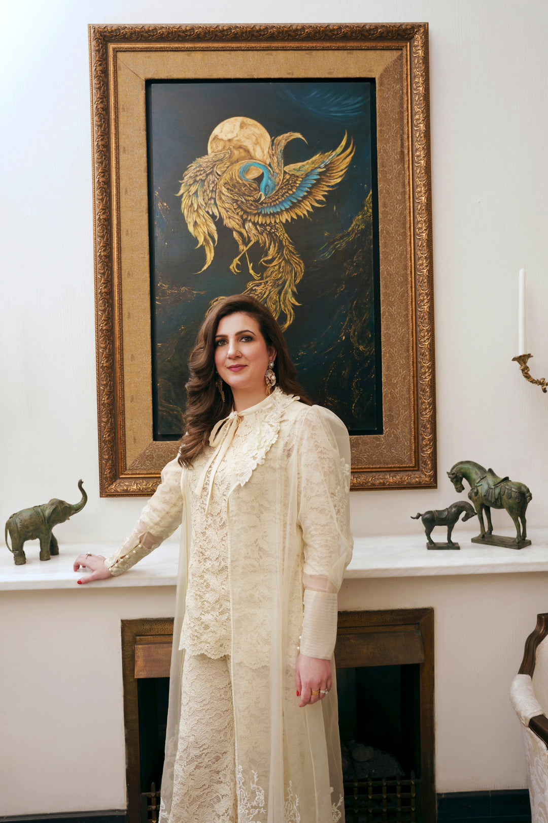 Nilofer Shahid - Areej Organza - Off White - 3 Piece