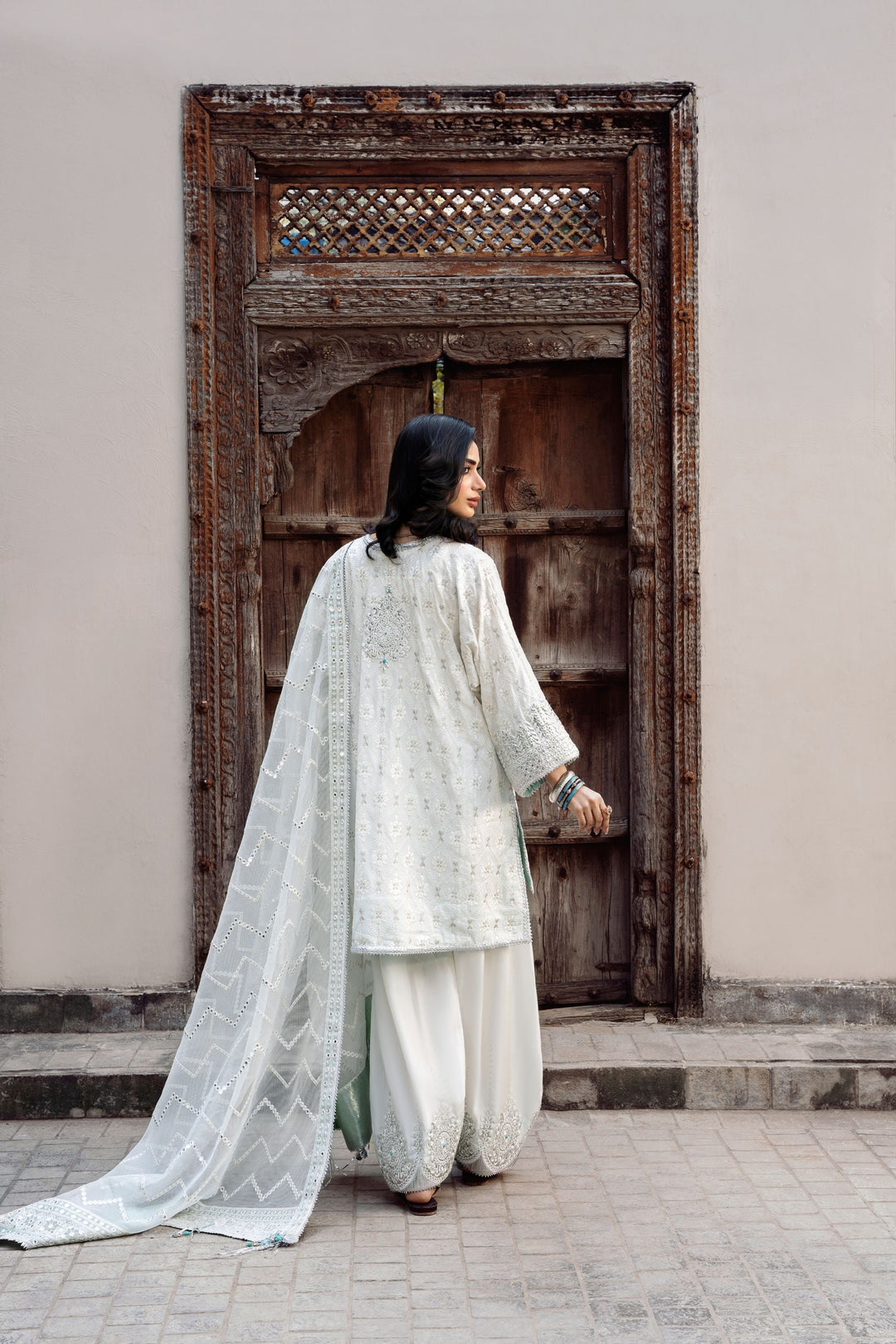 Nilofer Shahid - Chandaniya Suit For Women - 3 Piece