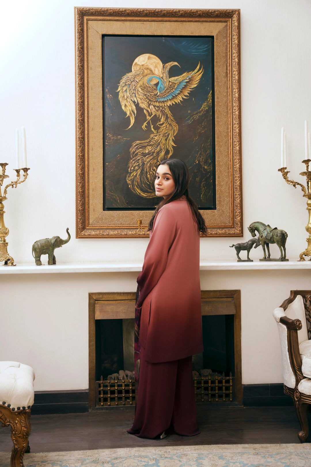 Nilofer Shahid - Fizza Dusty Rose - 2 Piece