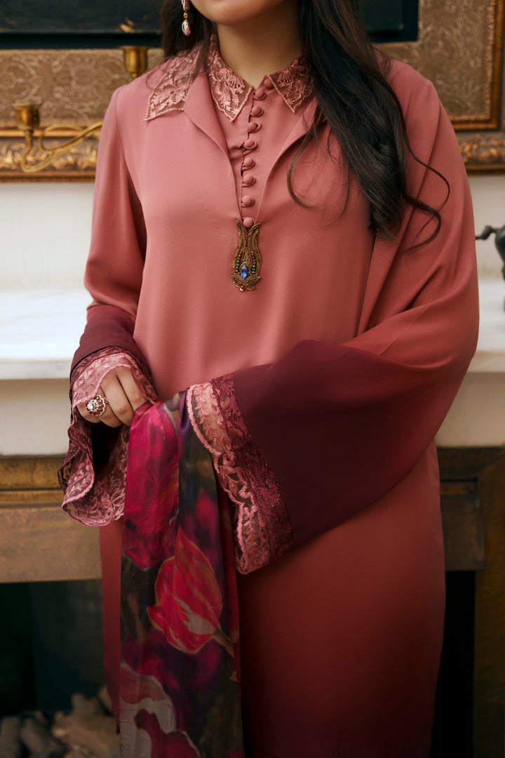Nilofer Shahid - Fizza Dusty Rose - 2 Piece