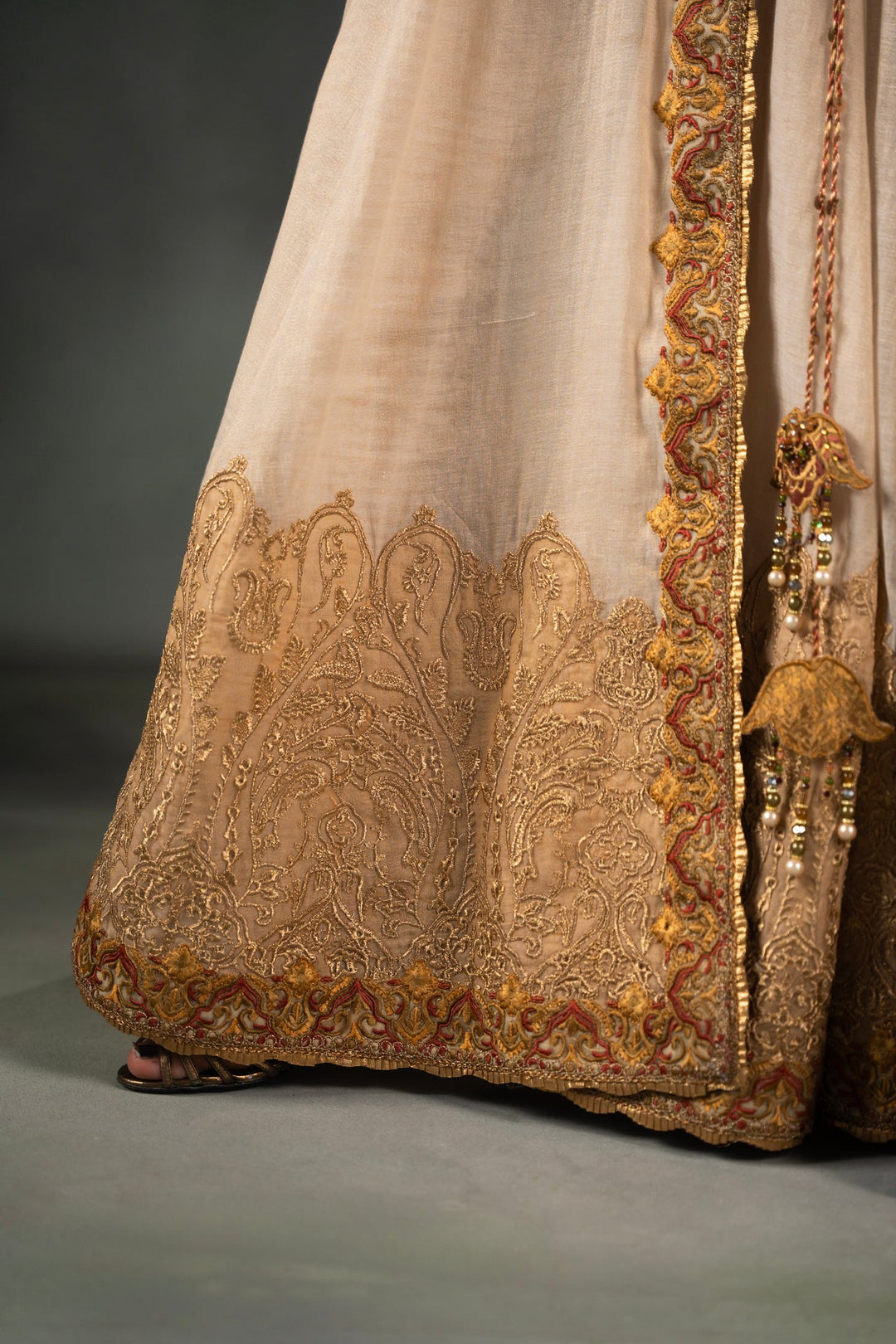 Nilofer Shahid - Hurram - Cream - 3 Piece