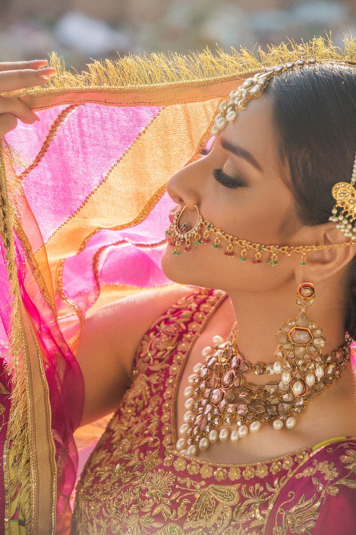 Pinktree - Noor Jahan - Magenta - 3 Piece