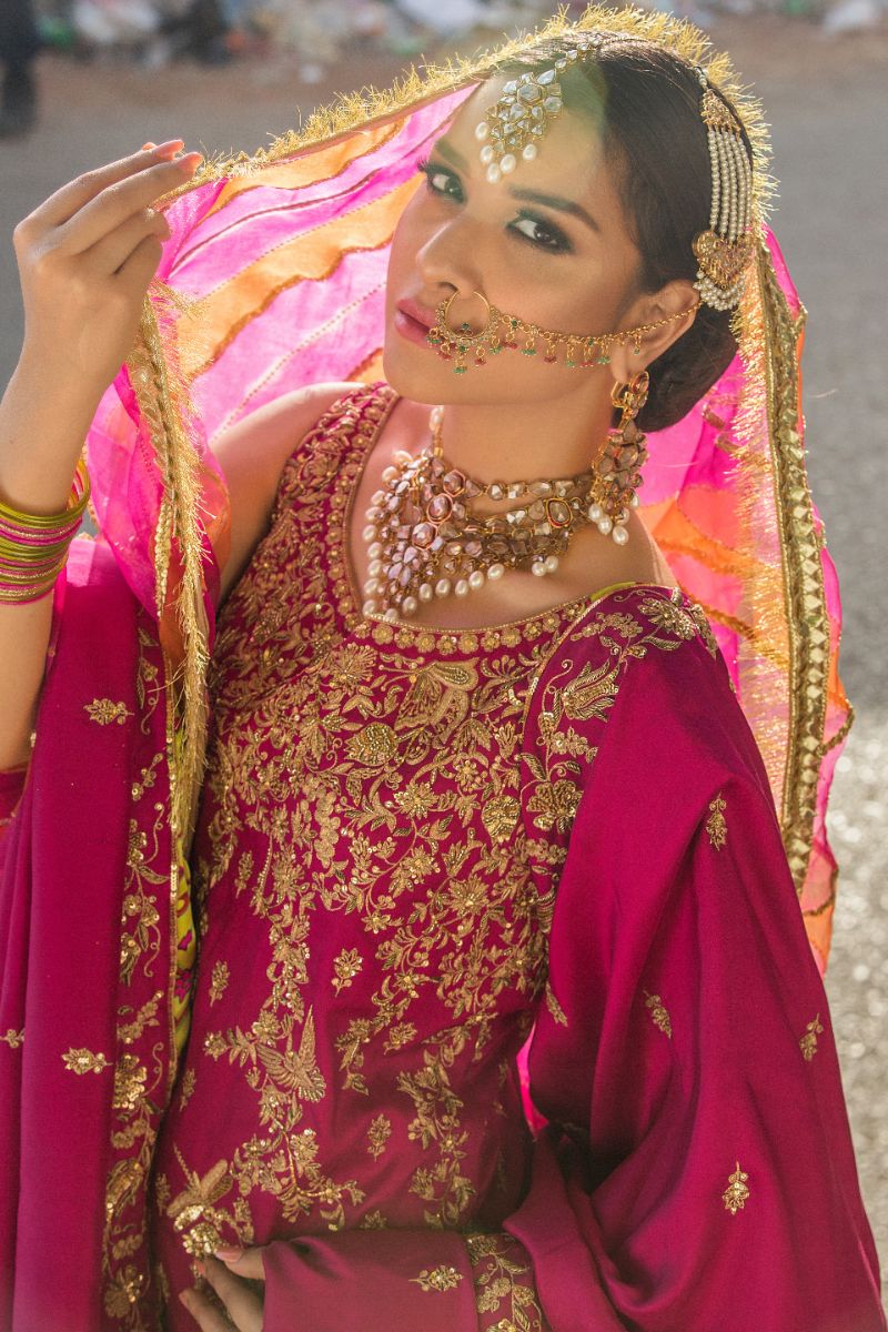 Pinktree - Noor Jahan - Magenta - 3 Piece