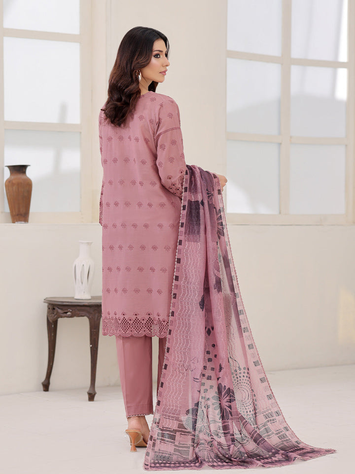 Oaks - ChickenKaari Pret Lawn Suit For Women - Dark Brown - 3 Piece