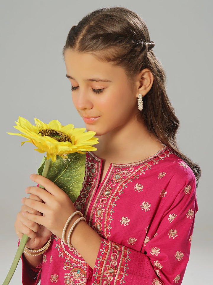Oaks - Embroidered Pret Shirt Trouser Dobby Aatishi  - 2 Piece