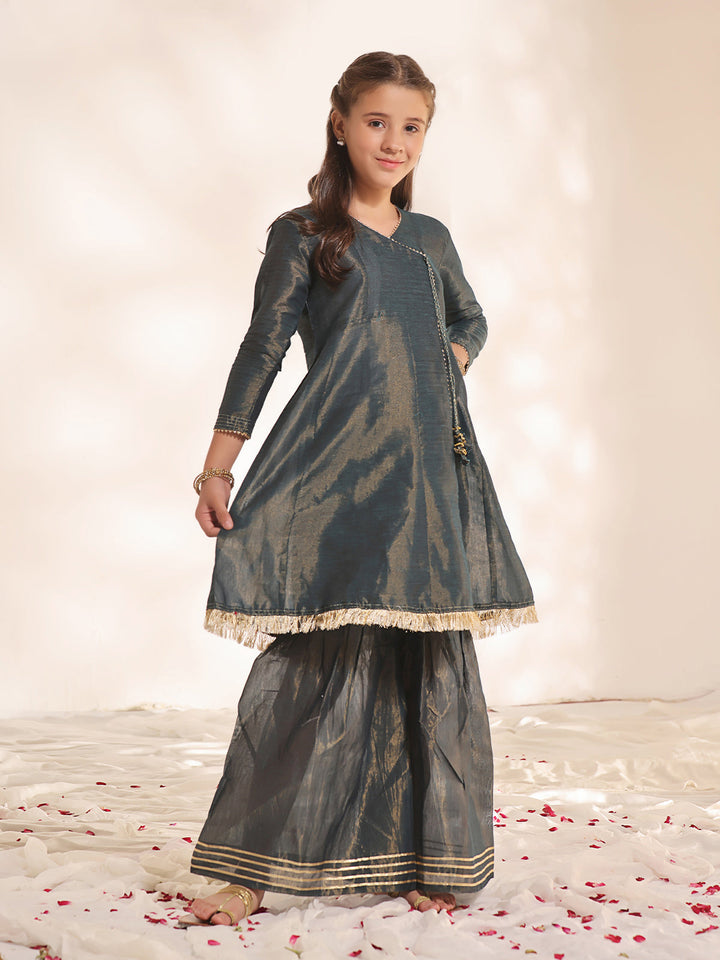 Oaks - Fancy Pret Kurti Masoori Dark Brown  - 1 Piece