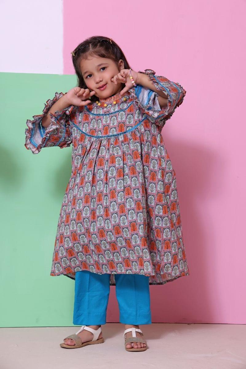 Oaks - Nigar - Printed Kurti Lawn 1 Piece