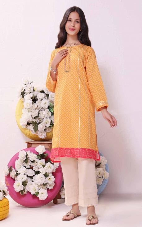 Oaks - Popsicle Lawn Printed Kurti - 1 Piece
