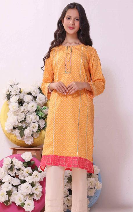 Oaks - Popsicle Lawn Printed Kurti - 1 Piece