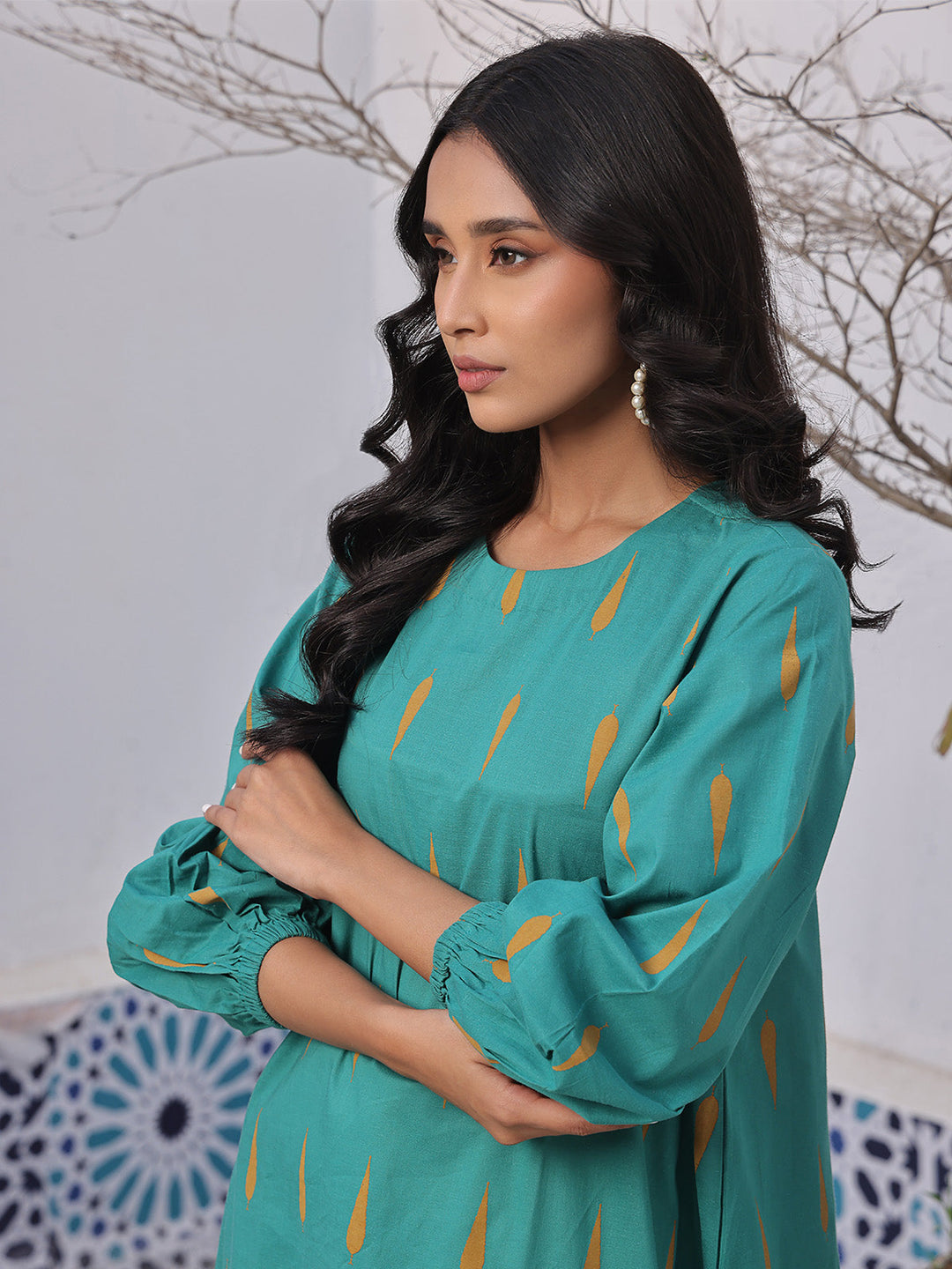 Oaks - Printed Pret Kurti Lawn  - 1 Piece