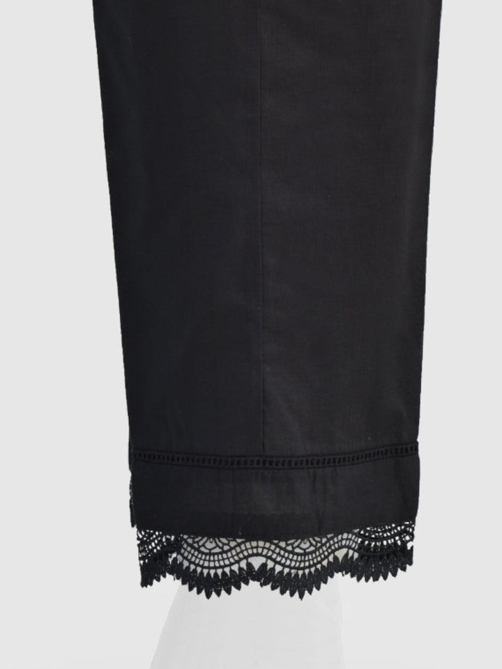 Oaks - Women Black Lawn Trouser  - 1 Piece