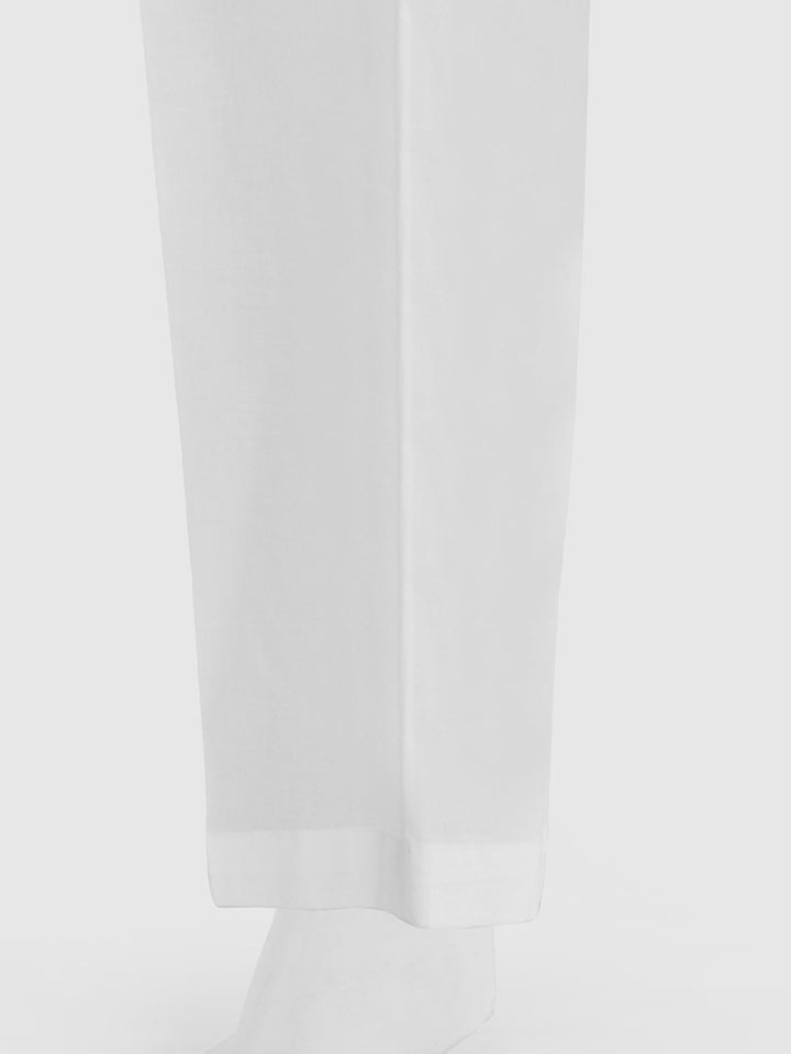 Oaks - Women White Cambric Trouser  - 1 Piece
