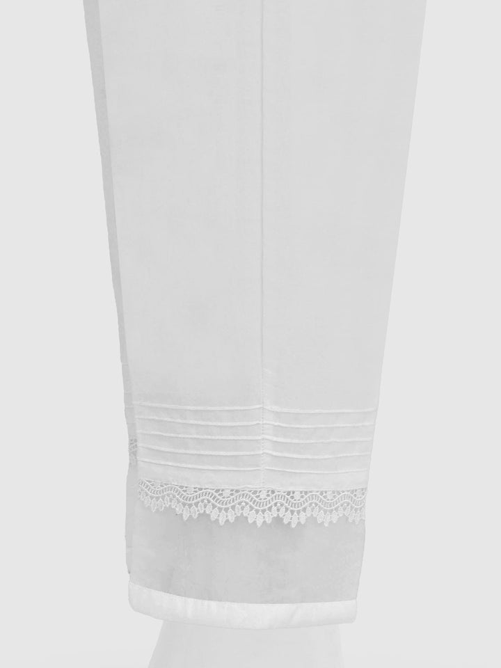 Oaks - Women White Silk Blend Trouser  - 1 Piece