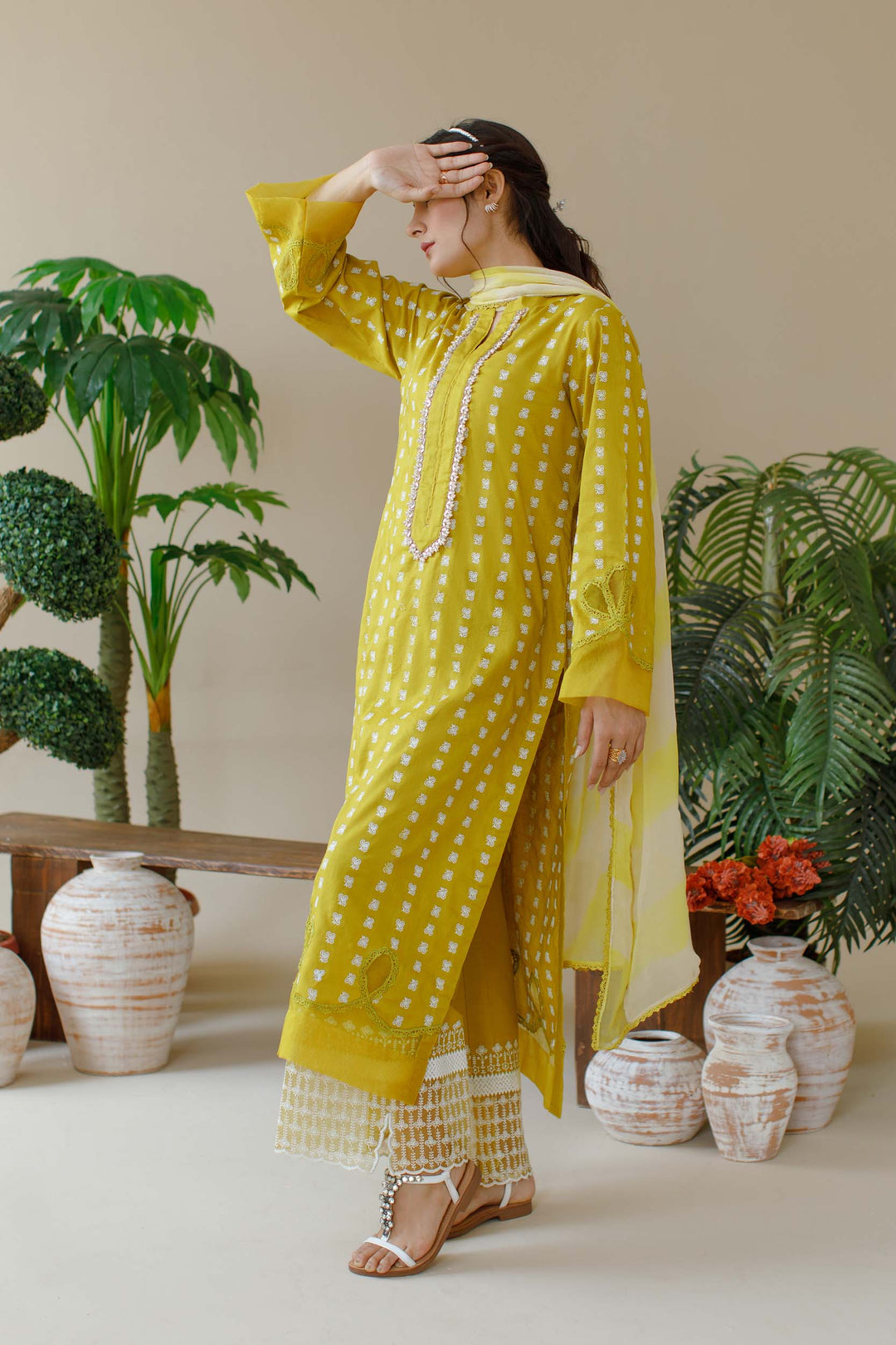 Ombrella - Breeze - Embroidered - Lawn - 3 Piece