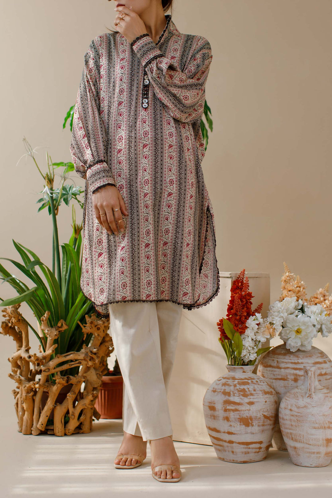 Ombrella - Floral - Co ord Set - Lawn - 2 Piece