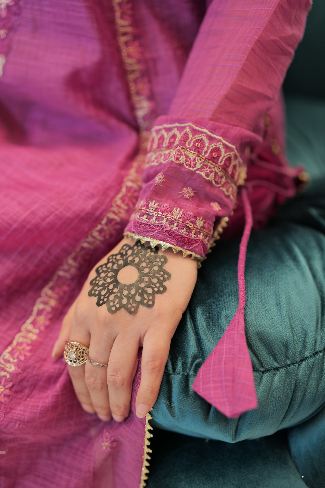 Omal by Komal - Liyana - Magenta - Munar Line & Maysuri - 3 Piece