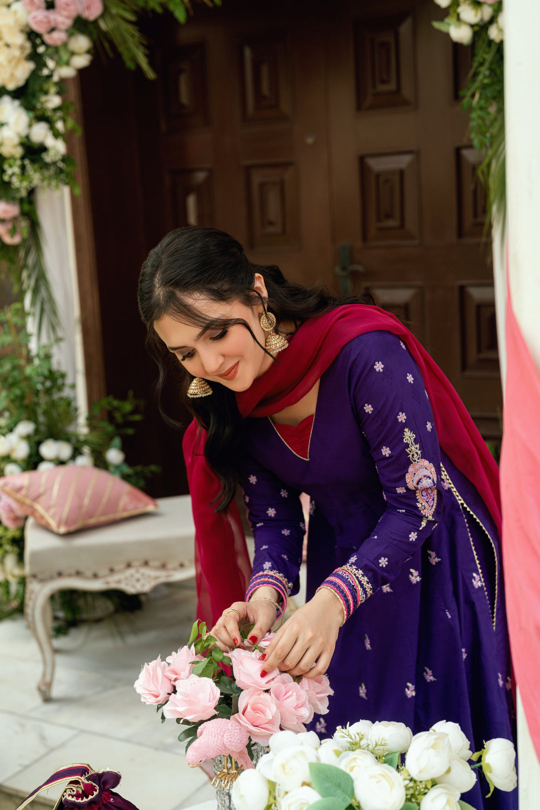 Omal by Komal - Malaika - Purple - 3 Piece