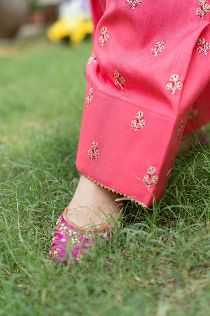 Omal by Komal - Dilruba - rose pink - 3 Piece