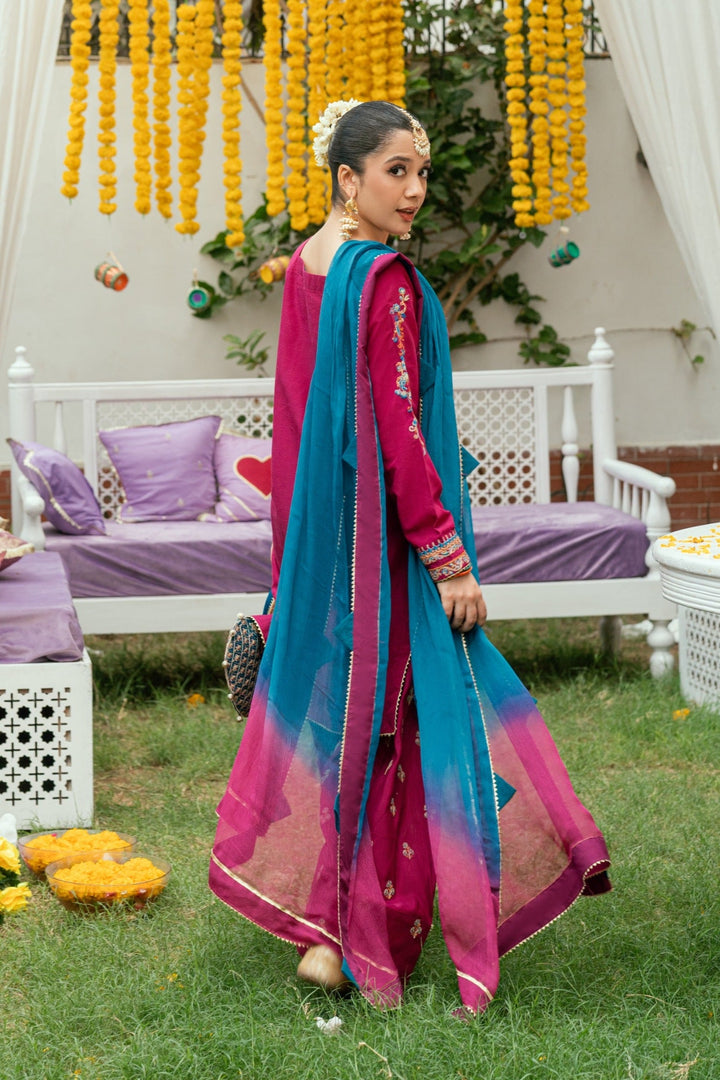 Omal by Komal - Reham - deep plum - 3 Piece