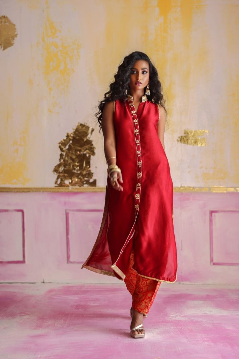 Pinktree - Afghan Red - Viscose - 3 Piece