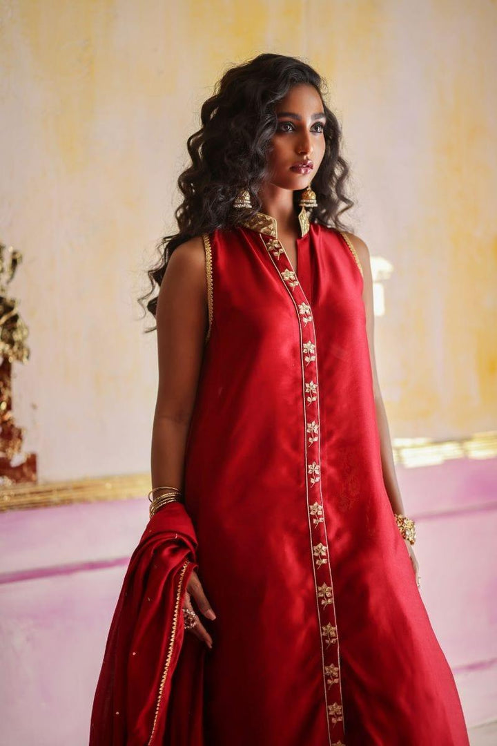 Pinktree - Afghan Red - Viscose - 3 Piece