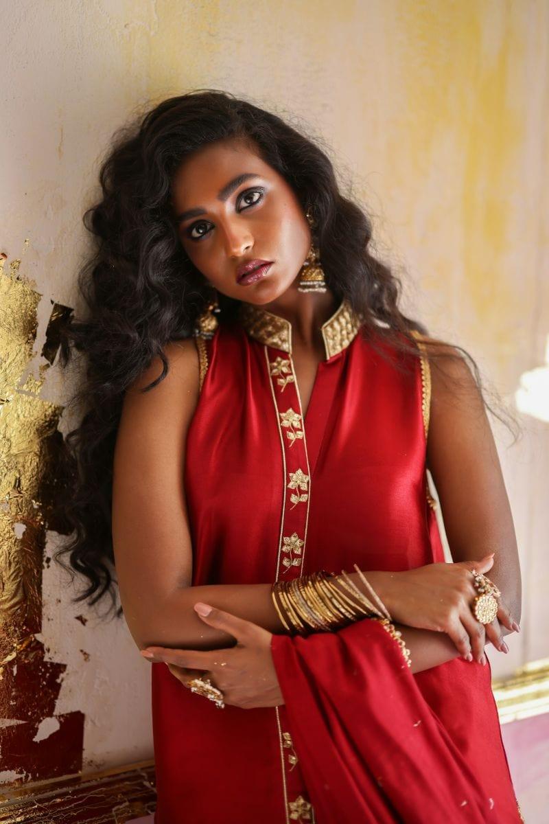 Pinktree - Afghan Red - Viscose - 3 Piece