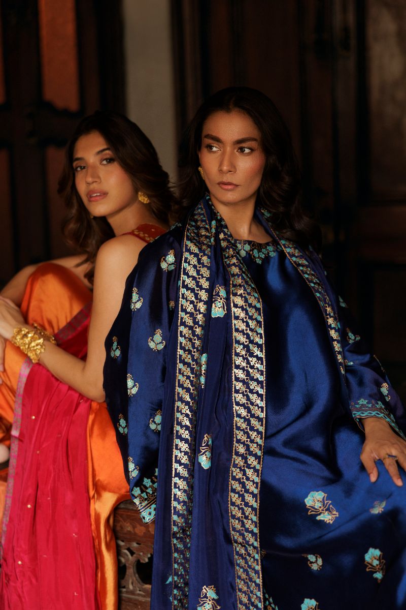Pinktree - Blue Mirage - Pure Silk - 3 Piece