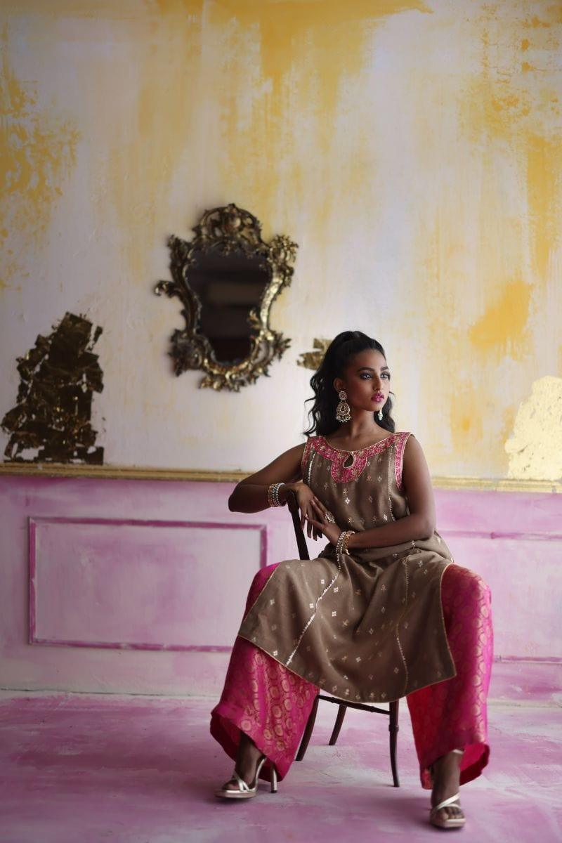 Pinktree - Bohemian - Mesuri Net - Hot Pink - 3 Piece
