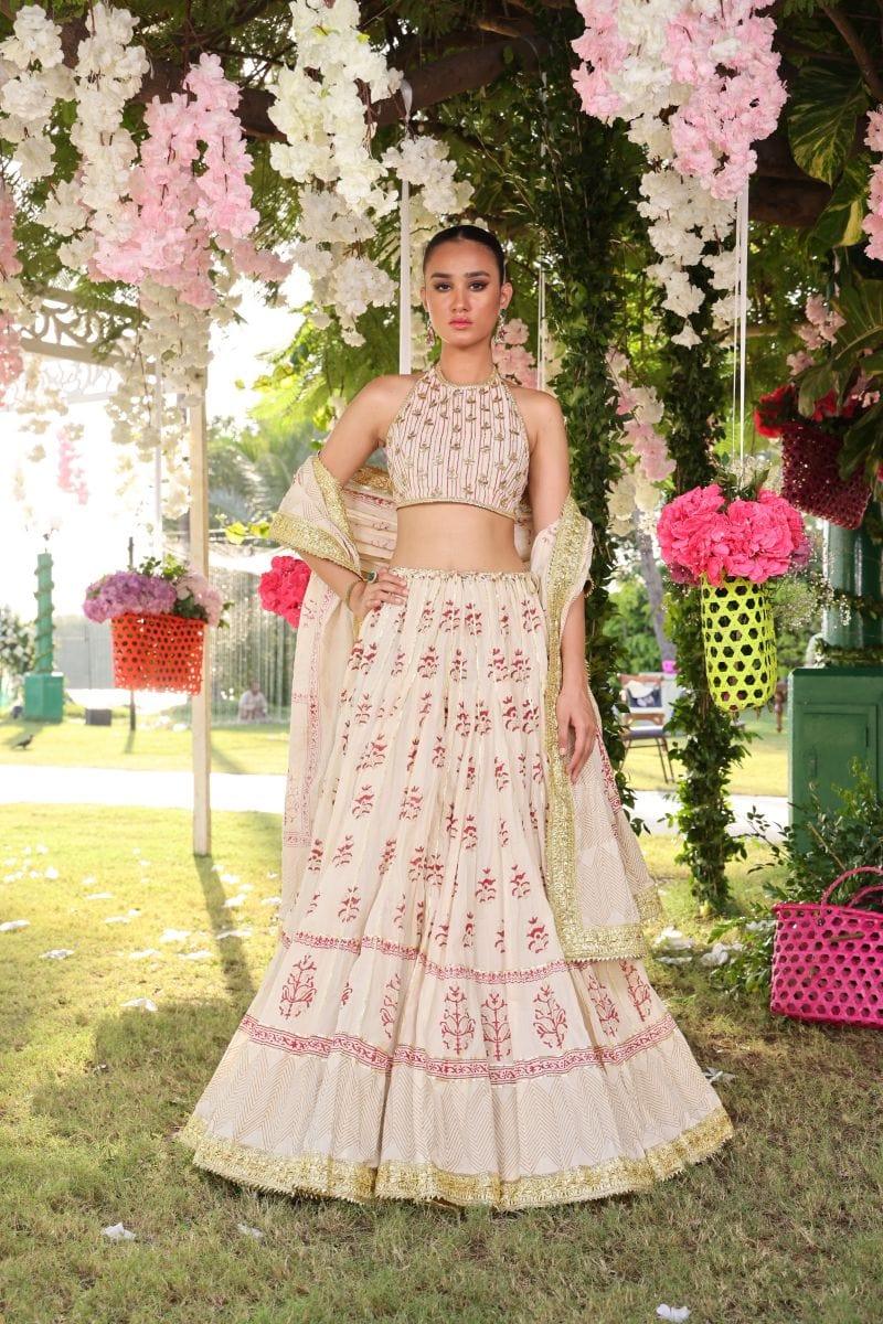 Pinktree - Dove - Cotton - Red & Gold - 3 Piece