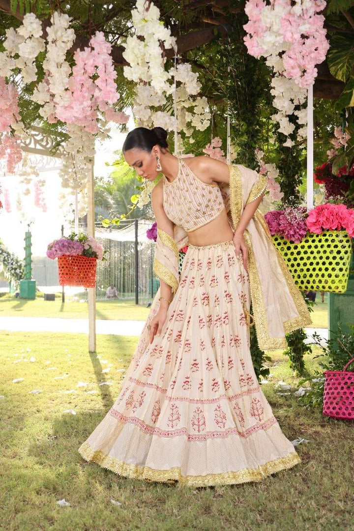 Pinktree - Dove - Cotton - Red & Gold - 3 Piece
