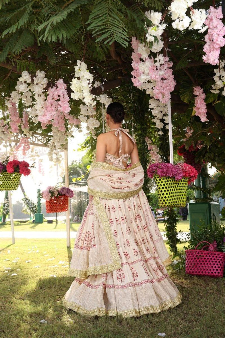 Pinktree - Dove - Cotton - Red & Gold - 3 Piece