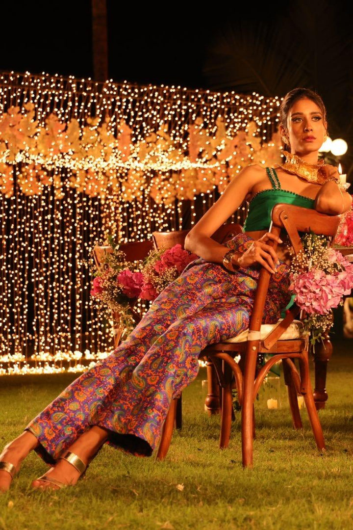 Pinktree - Green Sapphire - Silk - Green - 2 Piece