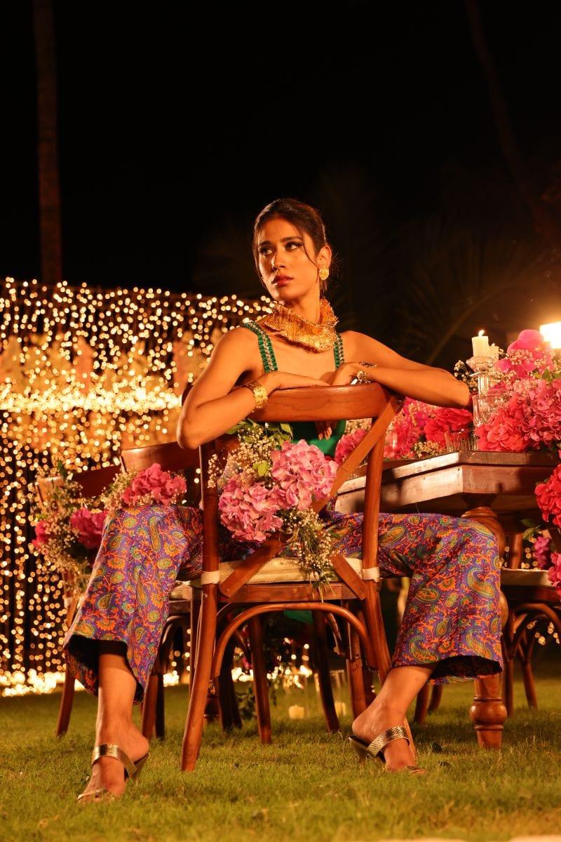 Pinktree - Green Sapphire - Silk - Green - 2 Piece