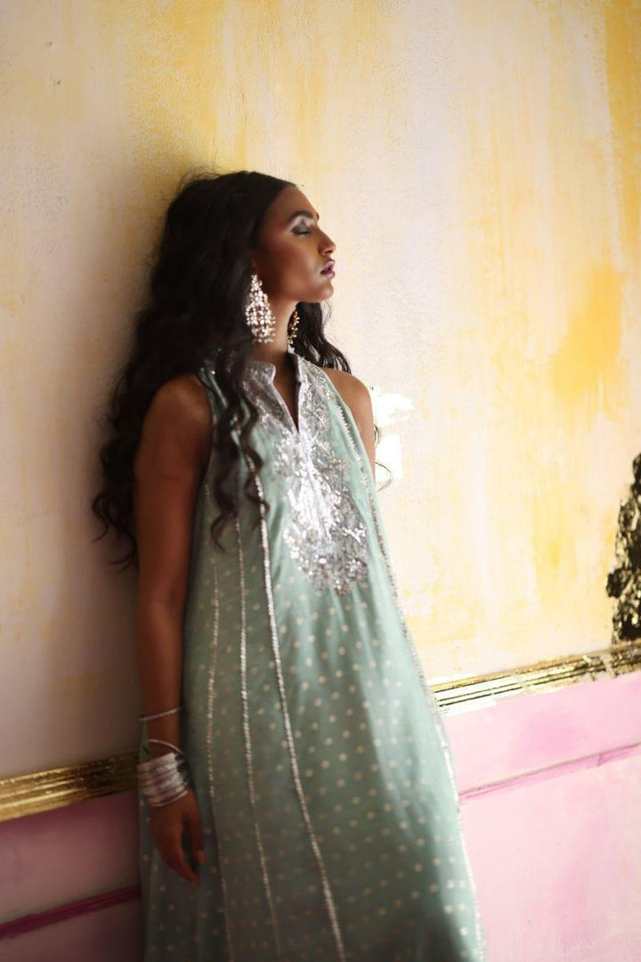 Pinktree - High Shine - Jacquard - Mint Blue - 3 Piece