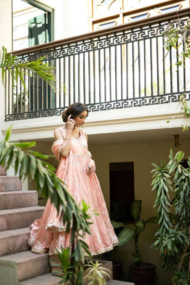 Pinktree - Hint Of Pink - Angarkha - 3 Piece